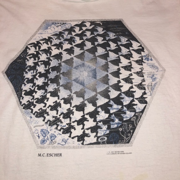 Vintage 91 MC ESCHER t shirt - Picture 4 of 8